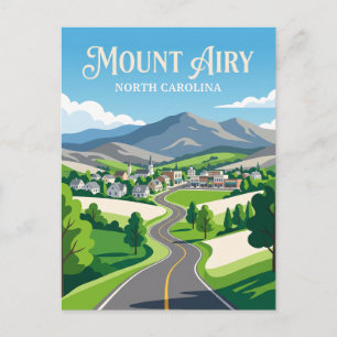 Mount Airy USA is likely referring to a location i Postkarte