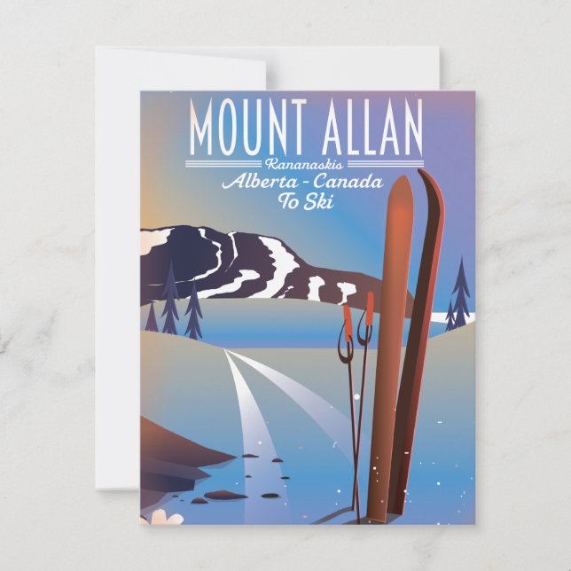 Mount Allan, Kananaskis, Alberta, Kanadas Ski (Vorderseite)