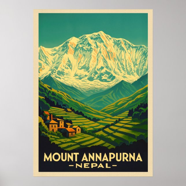 Mount Annapurna Nepal V02 Poster (Vorne)