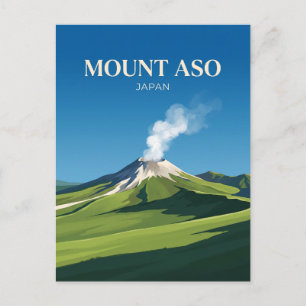 Mount Aso Japan Postkarte