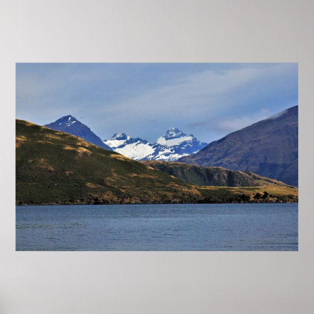 Mount Aspira und Lake Wanaka Poster (Vorne)