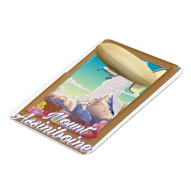 Mount Assiniboine Blimp Urlaubsposter Magnet (Linke Seite)