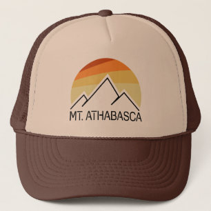 Mount Athabasca Alberta Retro Truckerkappe