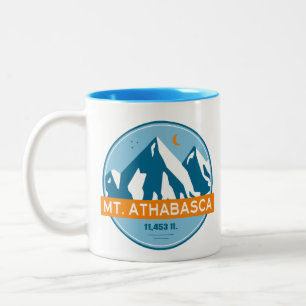 Mount Athabasca Sterne Mond Zweifarbige Tasse