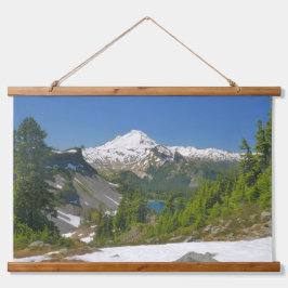 Mount Baker Bergwelt Landschaft Fotografie Wandteppich Mit Holzrahmen