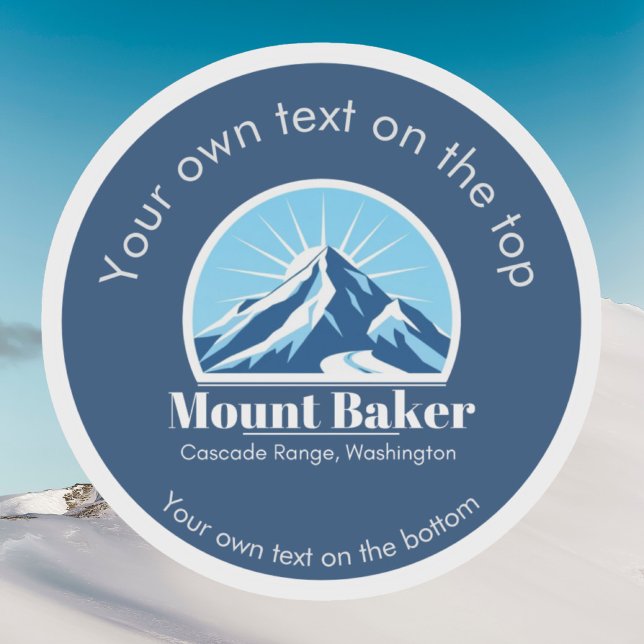 Mount Baker Cascade Washington Skigebiet  Aufkleber (Von Creator hochgeladen)