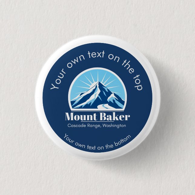 Mount Baker Cascade Washington Skigebiet  Button (Vorderseite)