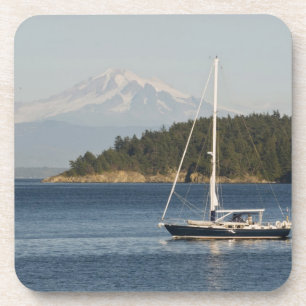 Mount Baker dominiert Landschaft Getränkeuntersetzer