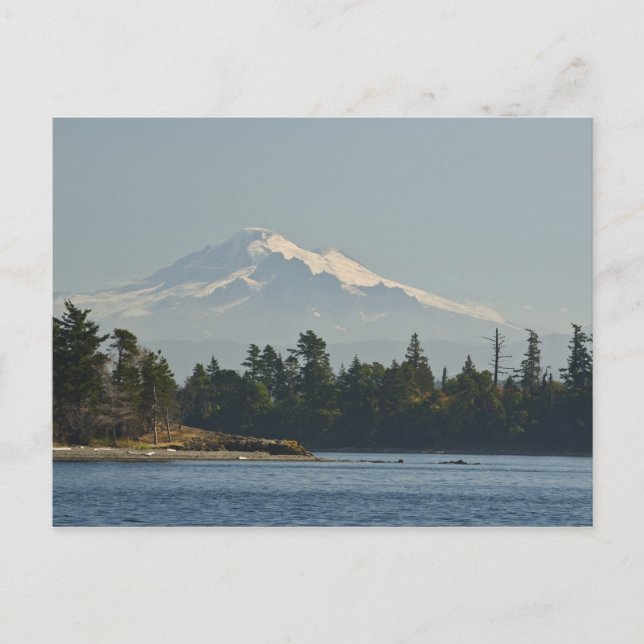 Mount Baker dominiert Landschaft Postkarte (Vorderseite)