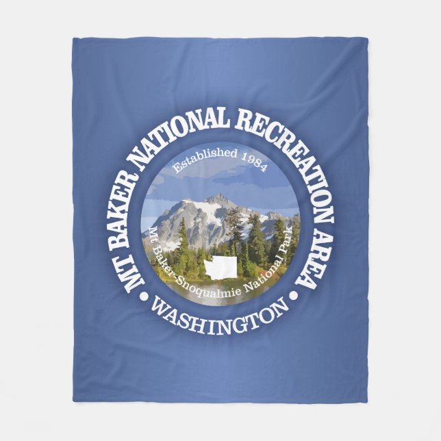 Mount Baker NRA Fleecedecke (Vorderseite)