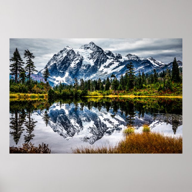 Mount Baker reflektiert Poster (Vorne)