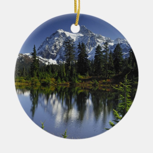 Mount Baker-Snoqualmie-Nationalwald Keramikornament (Vorne)