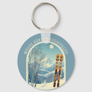 Mount Baker Washington Cascades Ski-Souvenir  Schlüsselanhänger