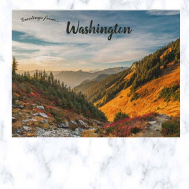 Mount Baker Washington USA Postkarte (Von Creator hochgeladen)