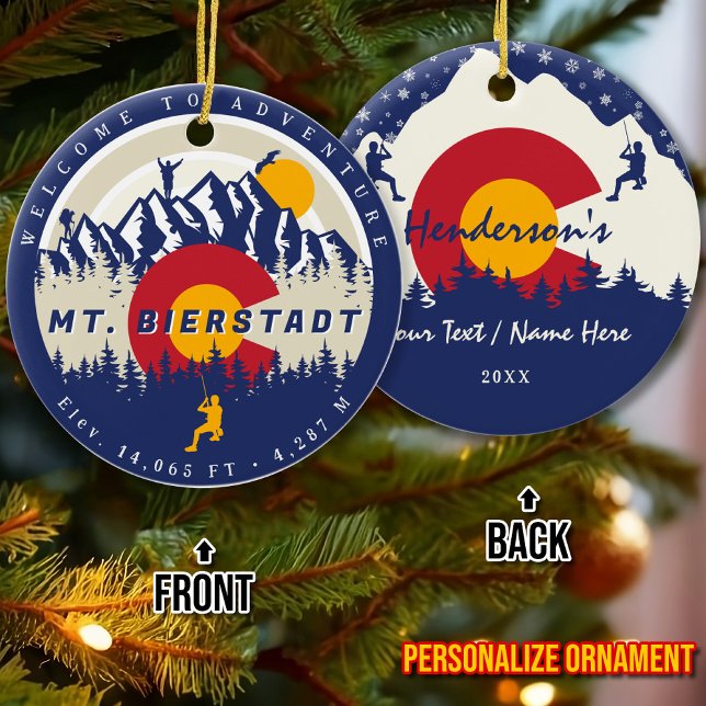 Mount Bierstadt Colorado 14ers Fourteener Klettern Keramik Ornament (Von Creator hochgeladen)