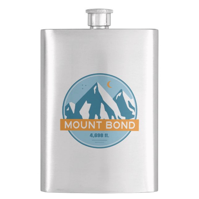 Mount Bond New Hampshire Stars Moon Flachmann (Vorderseite)