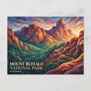 Mount-Buffalo-Nationalpark Australien Postkarte