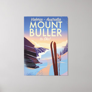 Mount Buller Australien Vintage-Skiplakat Leinwanddruck