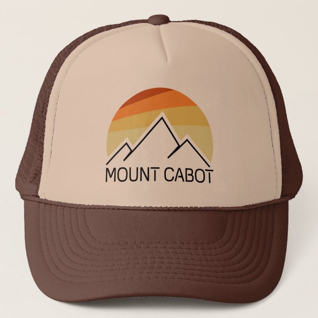 Mount Cabot New Hampshire Retro Truckerkappe (Vorderseite)