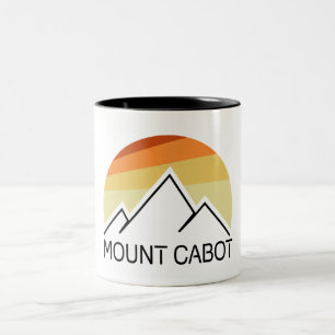 Mount Cabot New Hampshire Retro Zweifarbige Tasse