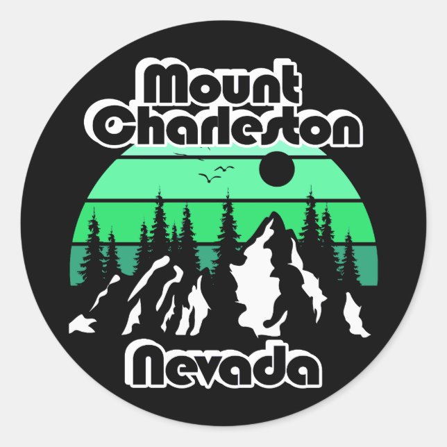 Mount Charleston Nevada Runder Aufkleber (Vorderseite)