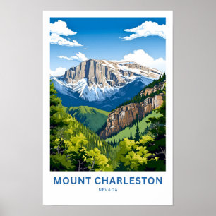 Mount Charleston Nevada Travel Print Poster