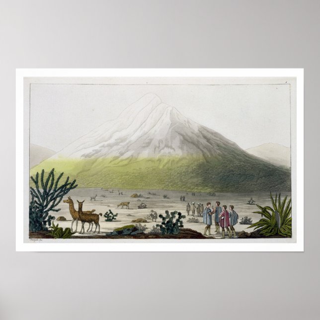 Mount Chimborazo, Ecuador, aus "Le Costume Ancien Poster (Vorne)