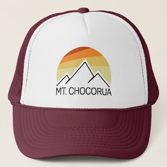 Mount Chocorua New Hampshire Retro Truckerkappe (Vorderseite)