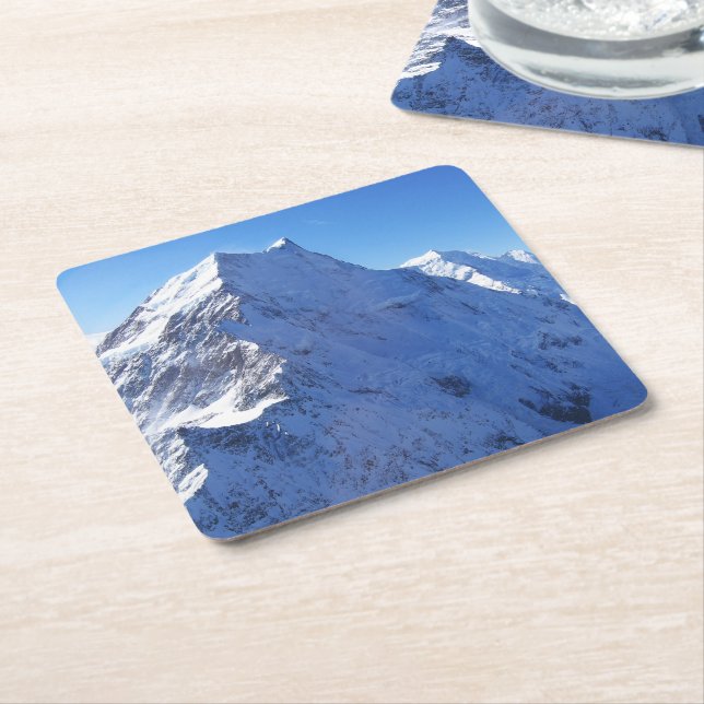 Mount Cook (Aoraki) Peak, Neuseeland Rechteckiger Pappuntersetzer (angewinkelt)