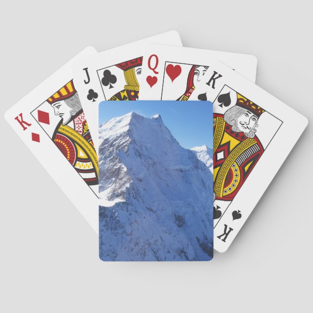 Mount Cook (Aoraki) Peak, Neuseeland Spielkarten (Rückseite)