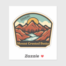 Mount Crested Butte, Colorado Sticker