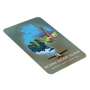 Mount Desert Island, Hancock Landkreis, Maine, USA Magnet