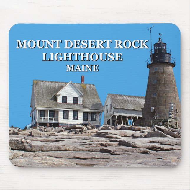 Mount Desert Rock Lighthouse, Maine Mousepad (Vorne)