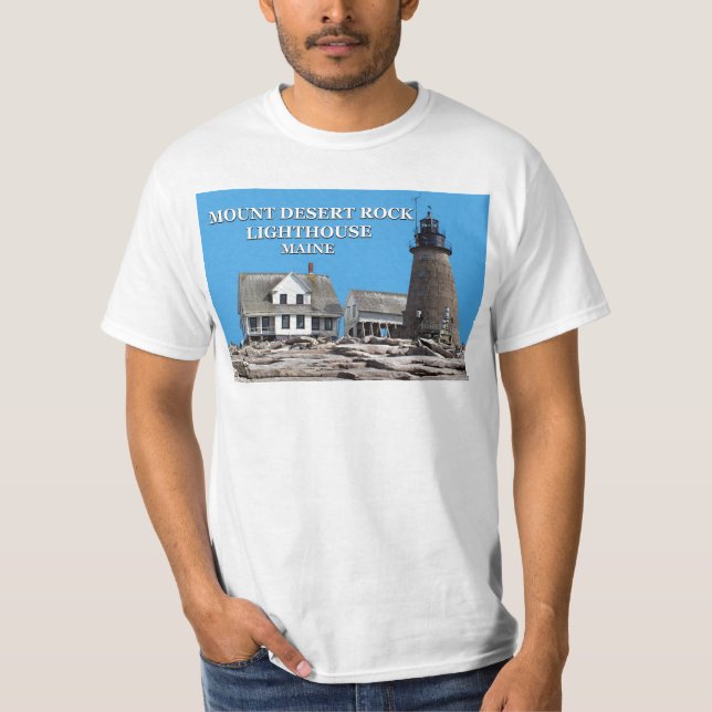 Mount Desert Rock Lighthouse, Maine Shirt (Vorderseite)