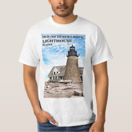 Mount Desert Rock Lighthouse, Maine T - Shirt