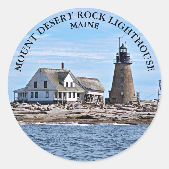 Mount Desert Rock Lighthouse, Stickers ronds du Ma (Devant)