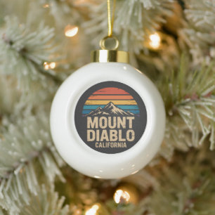 Mount Diablo Kalifornien Keramik Kugel-Ornament