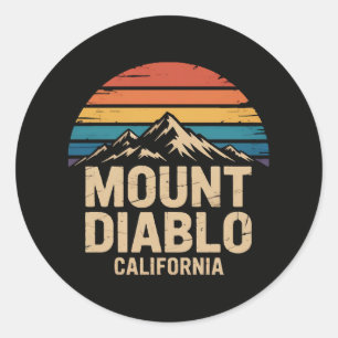 Mount Diablo Kalifornien Runder Aufkleber