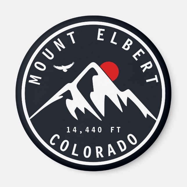 Mount Elbert - Colorado 14ers Fourteener Magnet (Vorne)