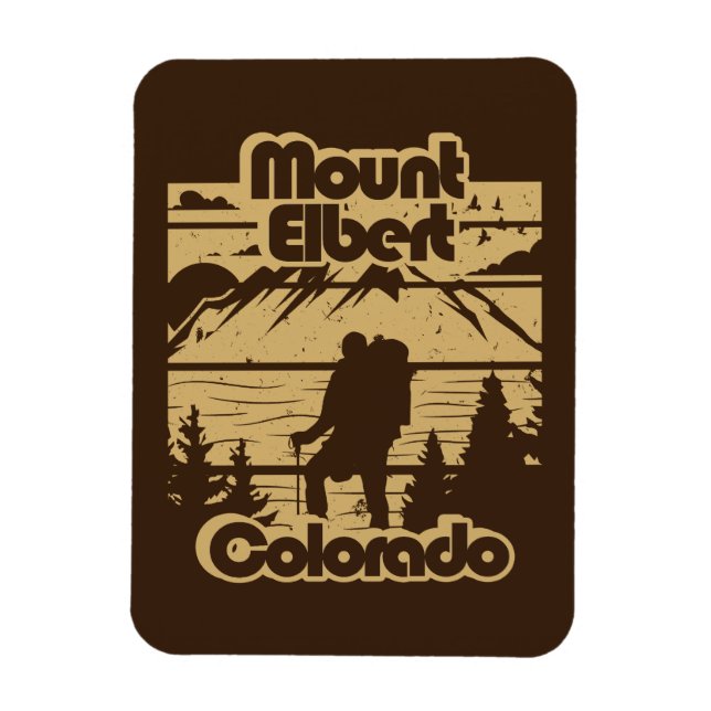 Mount Elbert Colorado Magnet (Vertikal)
