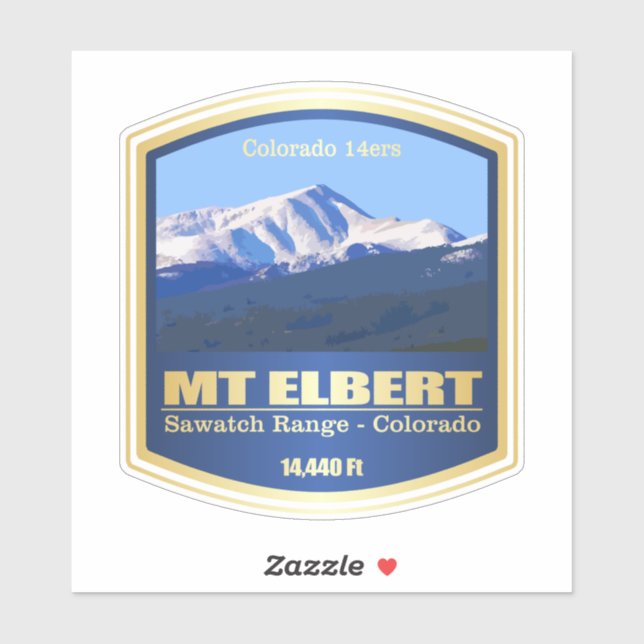Mount Elbert (PF) Aufkleber (Blatt)