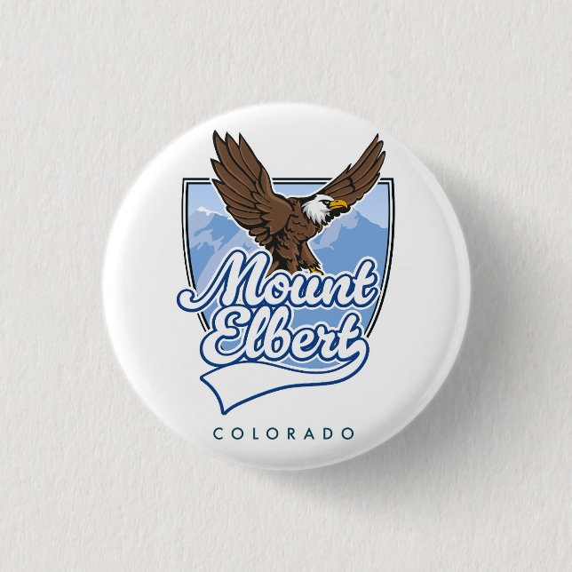 Mount Elbert Reise-Patch Button (Vorderseite)