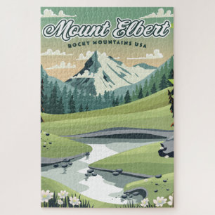 Mount Elbert Rocky Mountains Reiseplakat