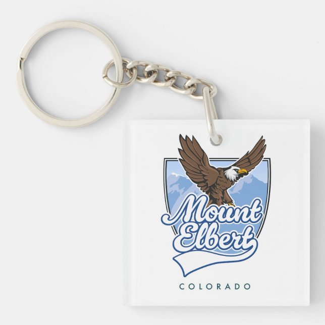 Mount Elbert Travel Patch Schlüsselanhänger (Vorderseite)