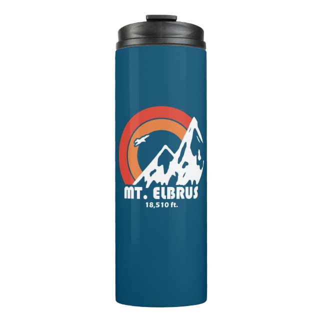 Mount Elbrus Russia Sun Eagle Thermosbecher (Vorderseite)