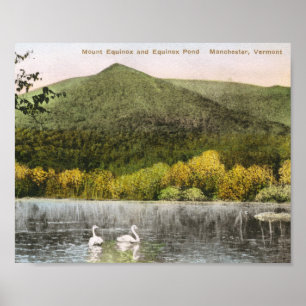 Mount Equinox, Manchester, Vermont Vintage auf Deu Poster