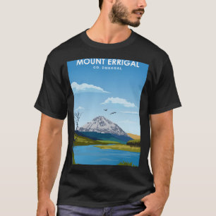 Mount Errigal Travel Poster Donegal Irland T-Shirt