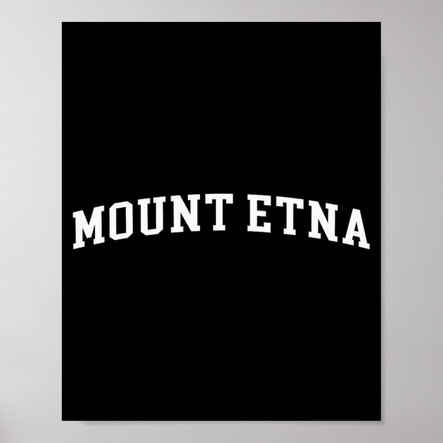 Mount Etna  Poster (Vorne)