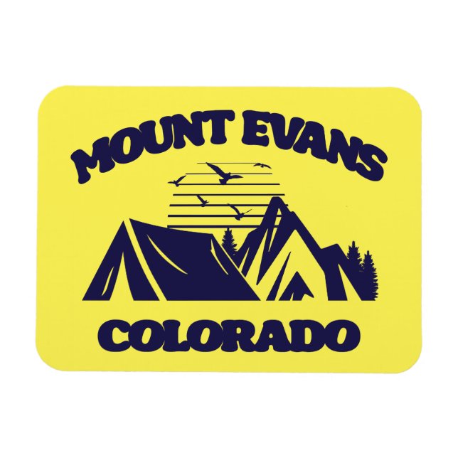 Mount Evans, Colorado Magnet (Horizontal)