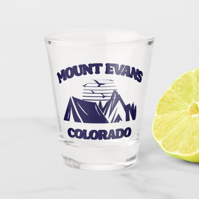 Mount Evans, Colorado Schnapsglas (Vorderseite)